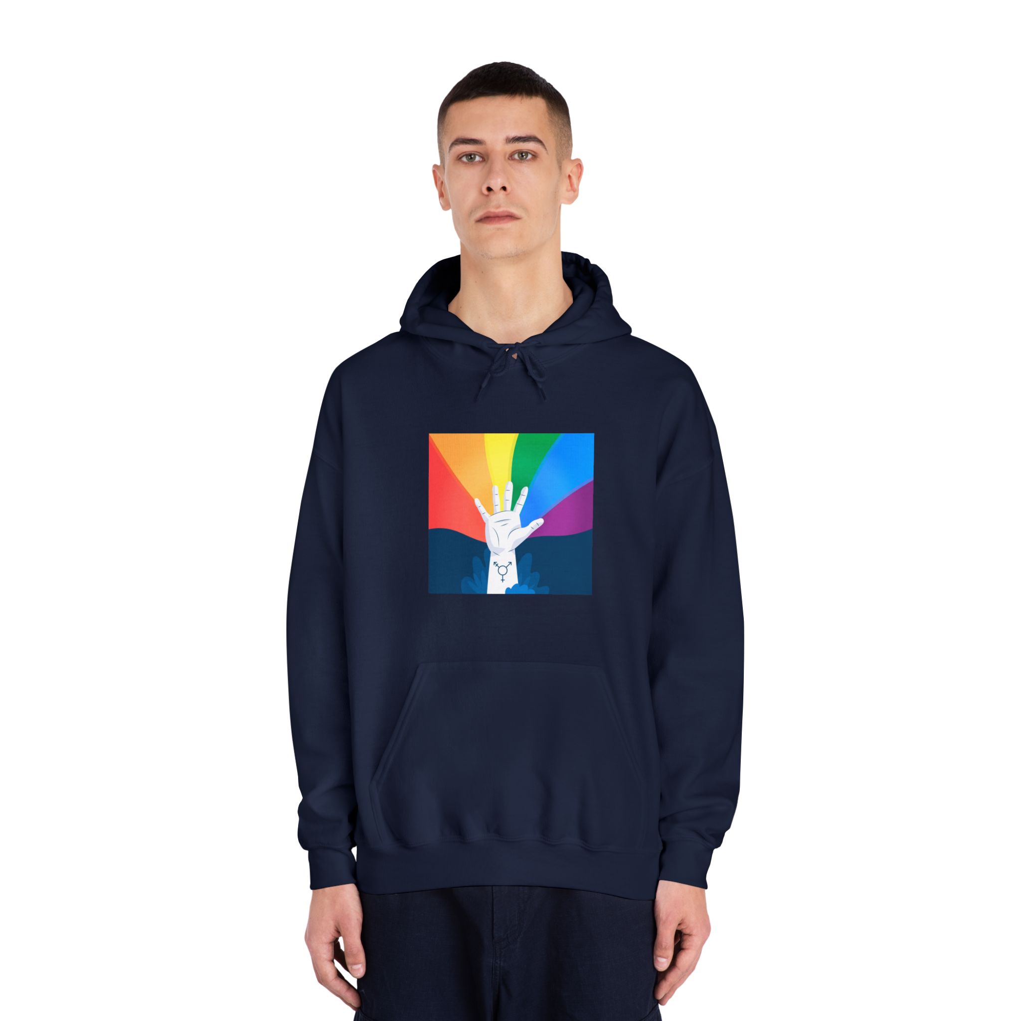 Pride Day Concept Unisex Dryblend Hooded Sweatshirt - Image 31