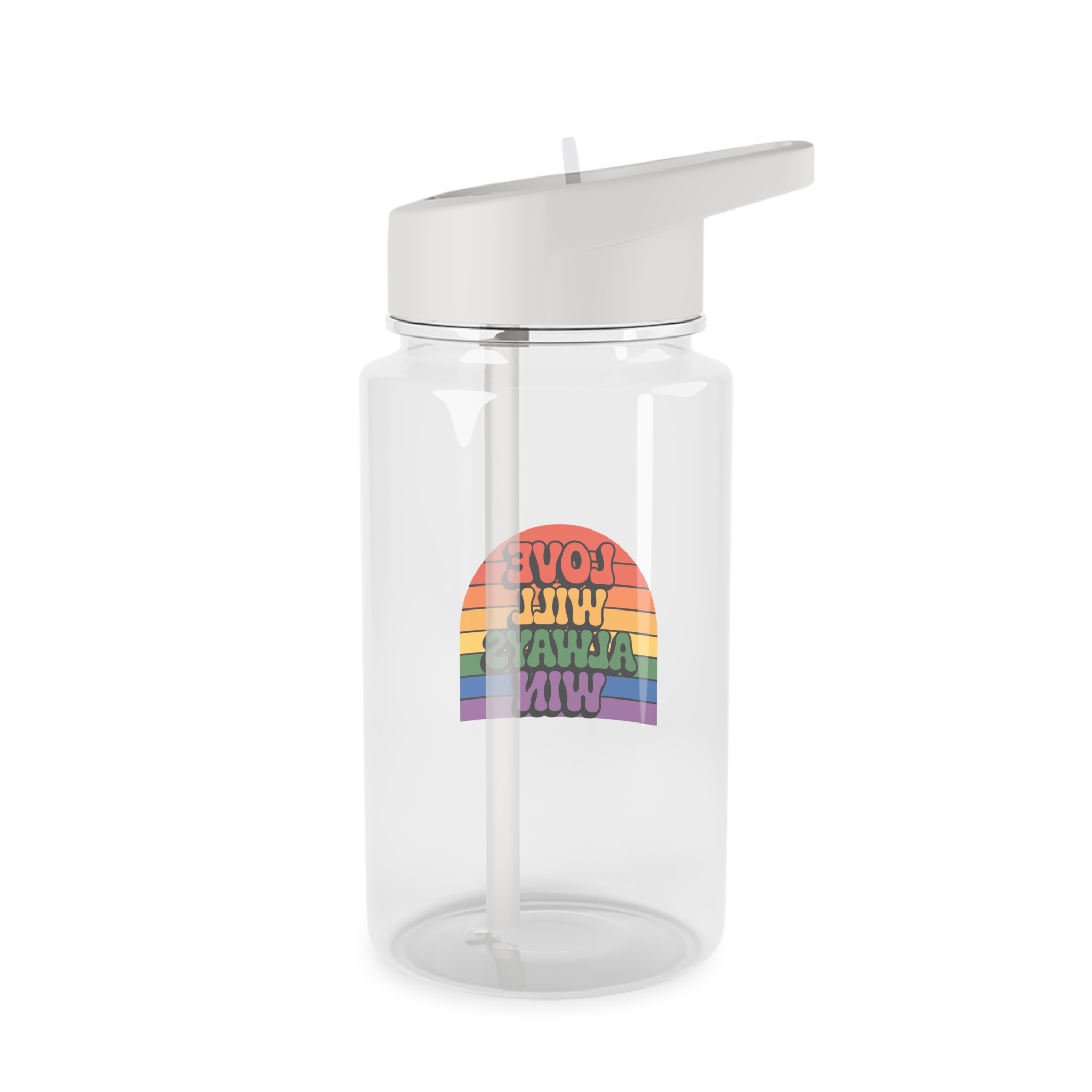 Love Will Always Win Pride Celebration Tritan Water Bottle - Image 2