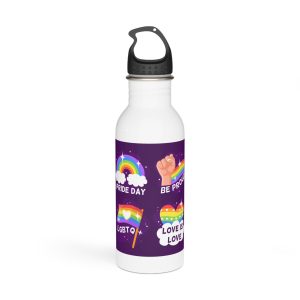 Pride Day Badges Collection Stainless Steel Water Bottle