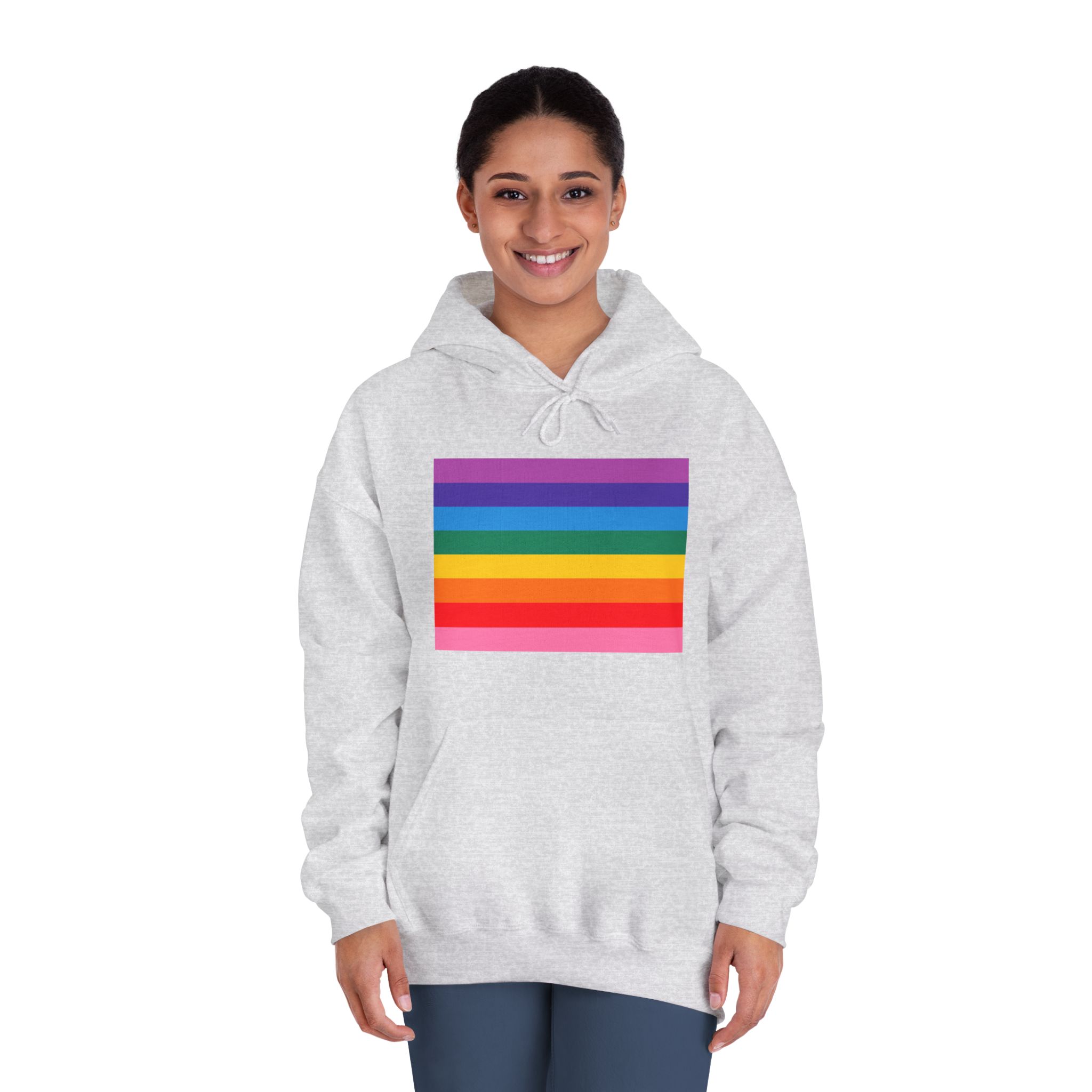 Pride Love Freedom Lgbtq Lgbt Heart Rainbow Love Wins Gay Lesbian Trans Homo Homosexual Colors Flag Diversity Parade Unisex Dryblend Hooded Sweatshirt - Image 8