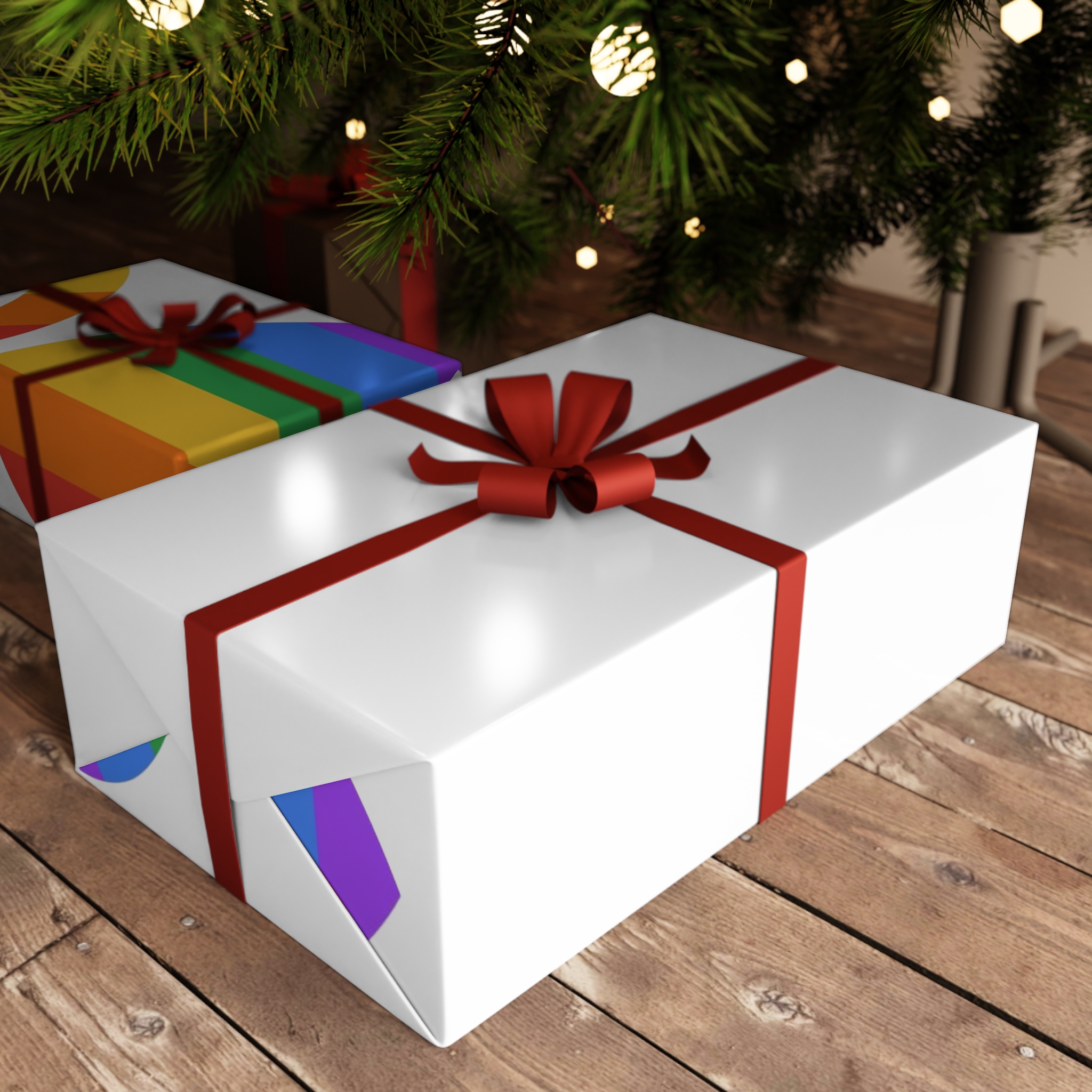 Lgbt Pride Month June Lesbian Gay Bisexual Transgender Lgbtq Flag Rainbow Vector(2) Gift Wrapping Paper Sheets 1pc - Image 6
