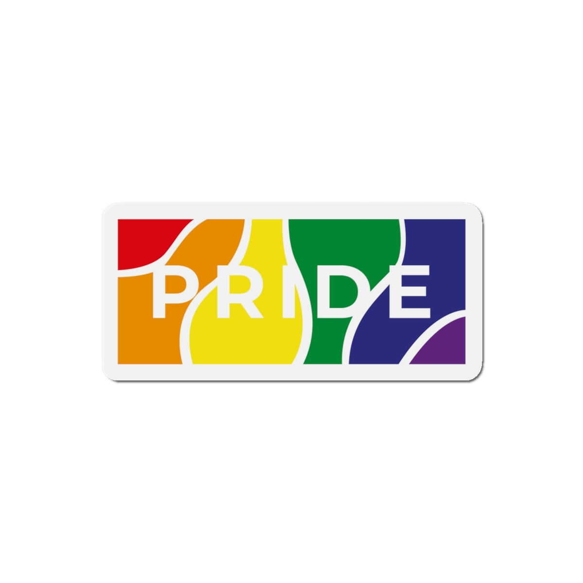 Gay Pride Month Colors Lgbtq Rainbow Background Tolerance Festival Die Cut Magnets - Image 13