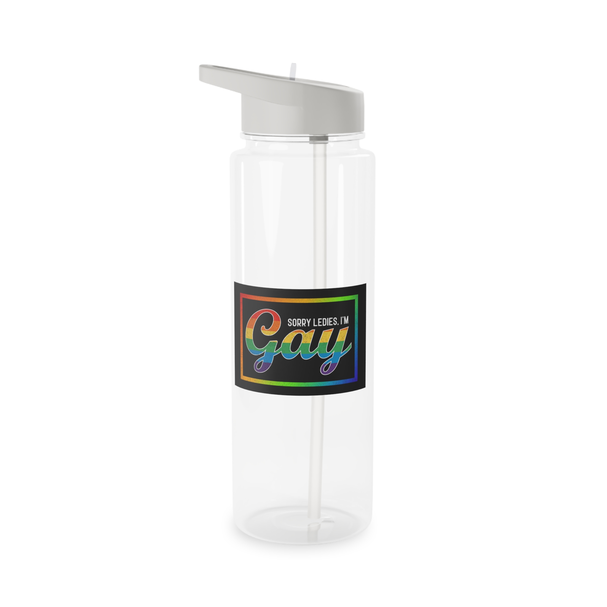 Pride Gay Rainbow Typography Vector Premium T Shirt(3) Tritan Water Bottle - Image 5