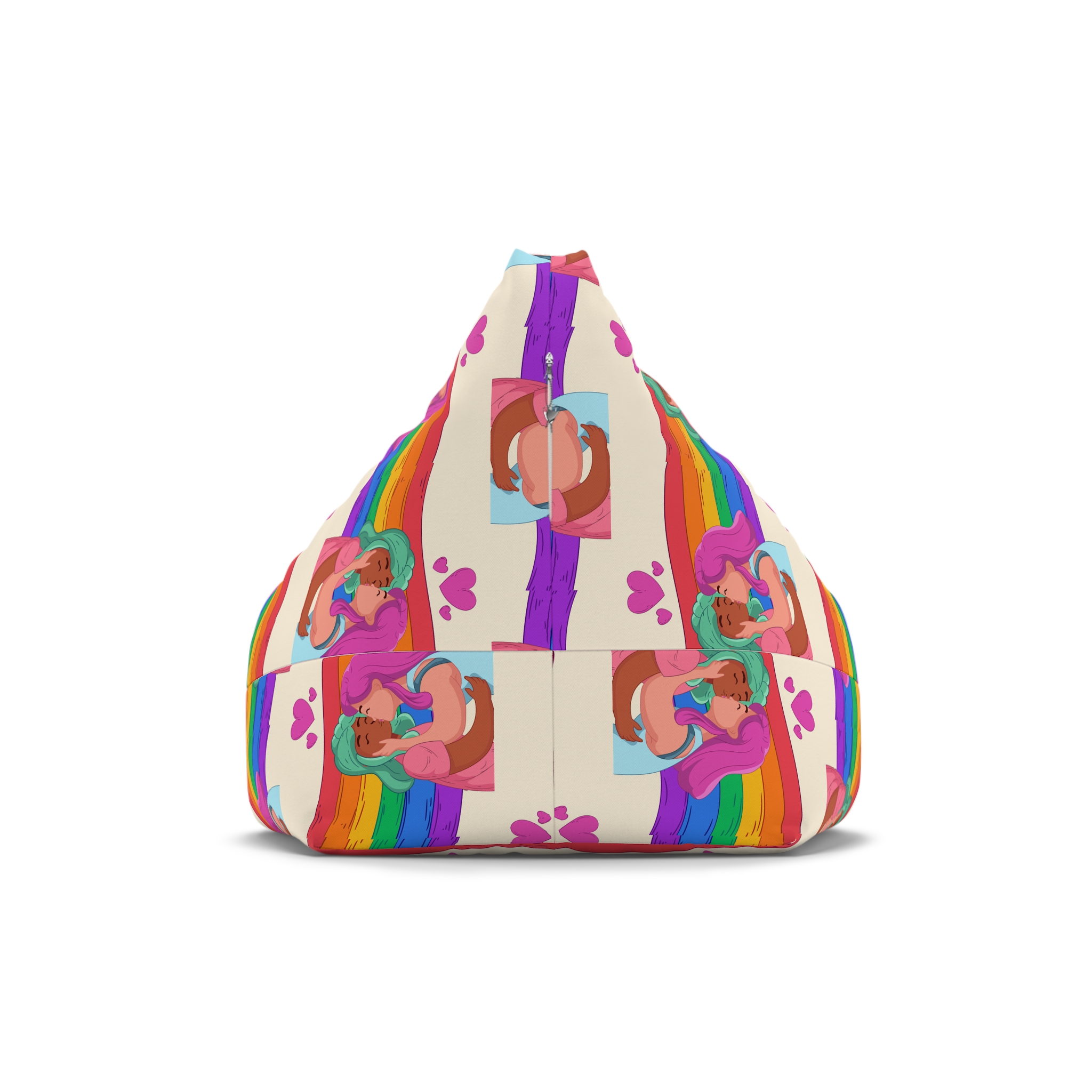 Lesbian Pride Design 4C2A50 Bean Bag Chair Cover - Image 2