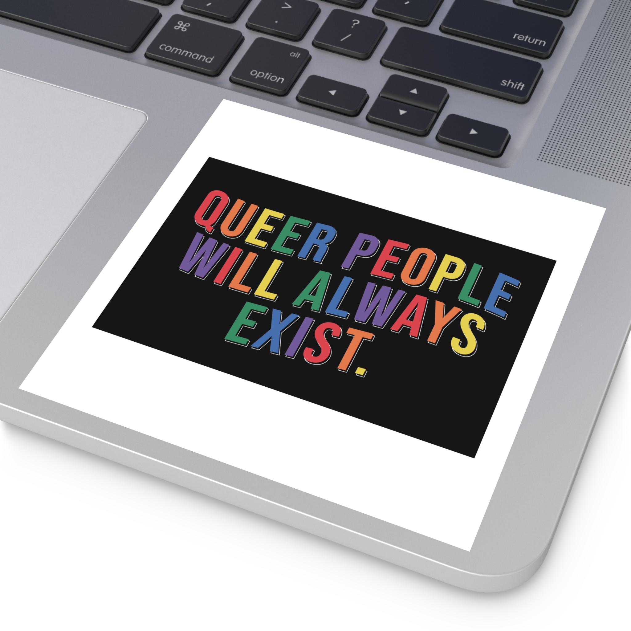 Pride Lgbtq Gay Typography Vector Tshirt Design(12) Laminate Stickers Square - Image 35