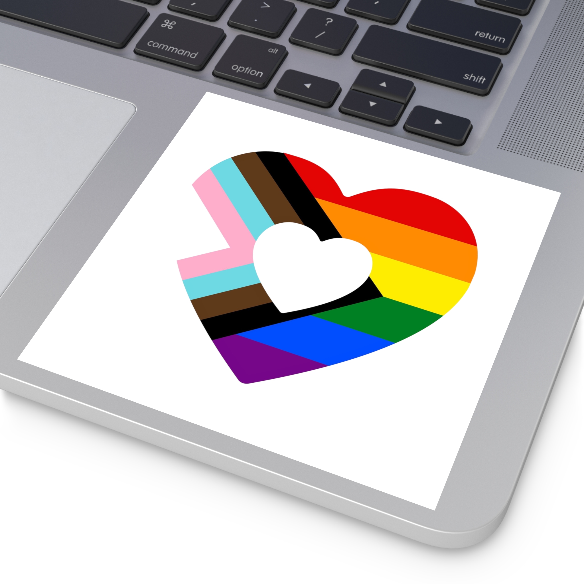 Progress Pride Flag Progress Pride Rainbow Flags Lgbtq Flag Laminate Stickers Square - Image 47