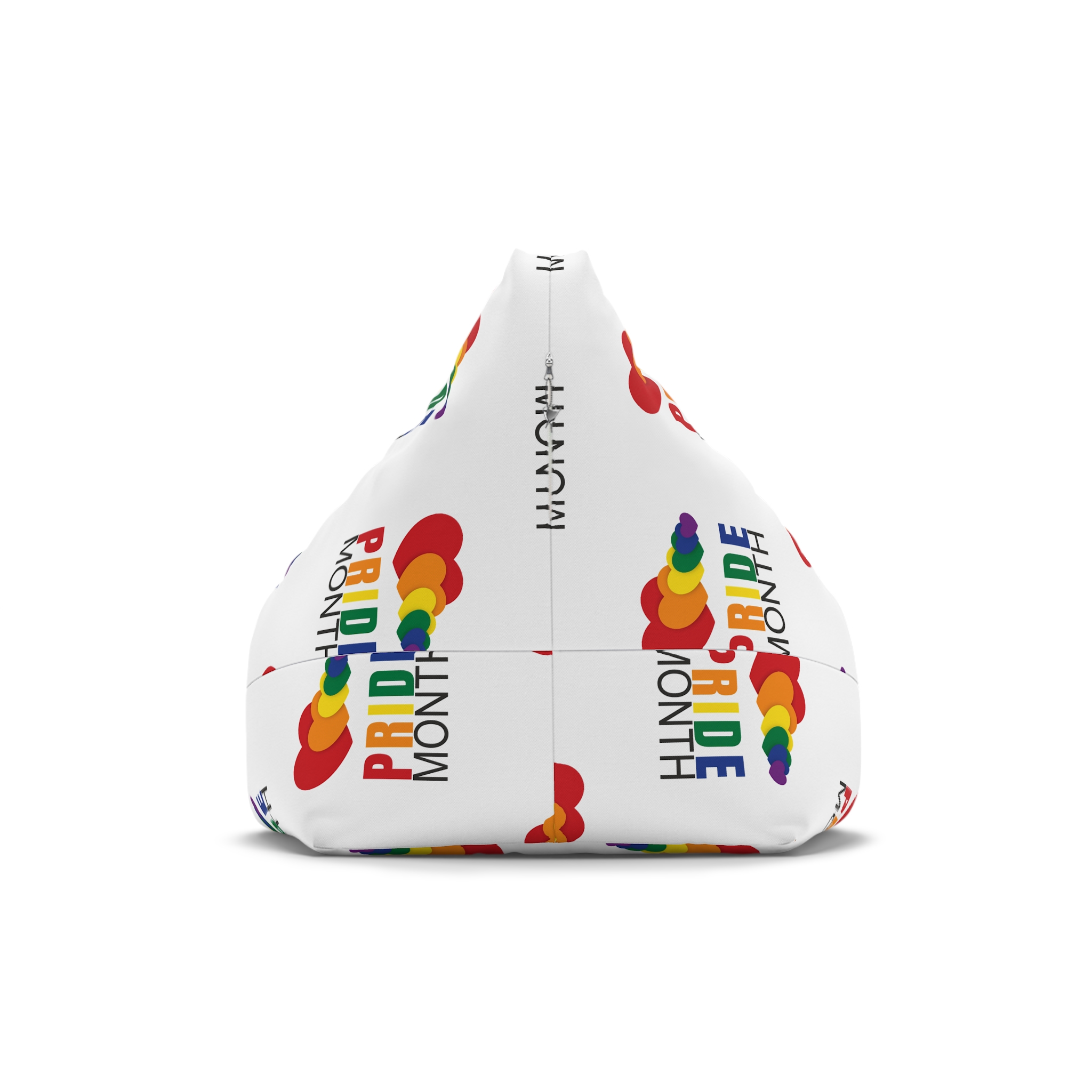 Happy Pride Month Greetings Red Orange Blue Colourful Background Social Media Design Banner Free Vector Bean Bag Chair Cover - Image 2