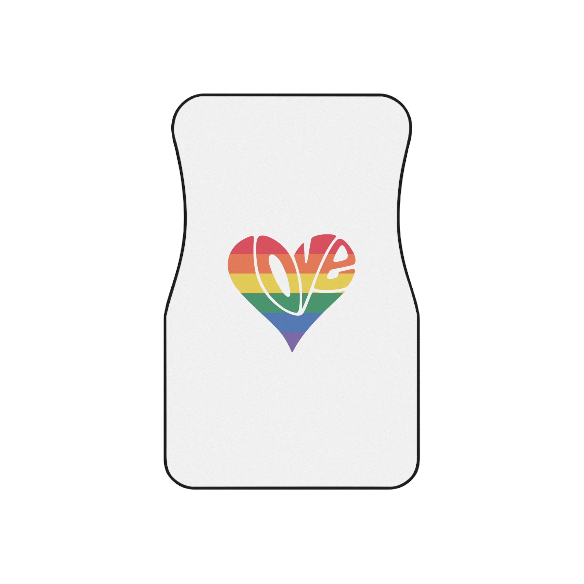 Pride Lgbt Gay Retro Tshirt Design Car Mats Set Of 4 - Image 2