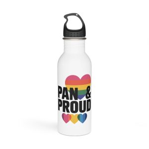 Pan Proud T Shirt Design Isolated White Background 2 Stainless Steel Water Bottle