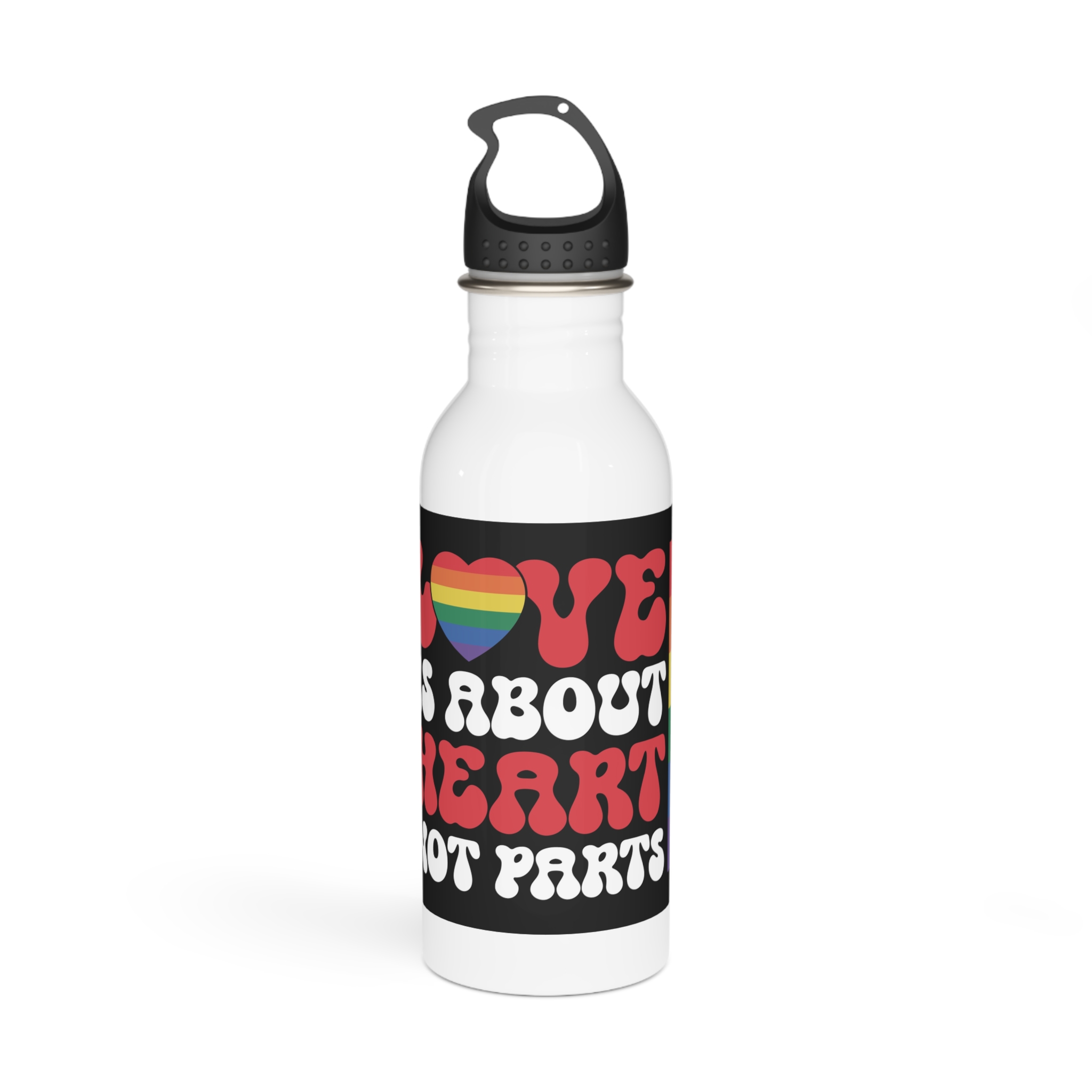Colorful Rainbow Is About Love Made Parts Stainless Steel Water Bottle