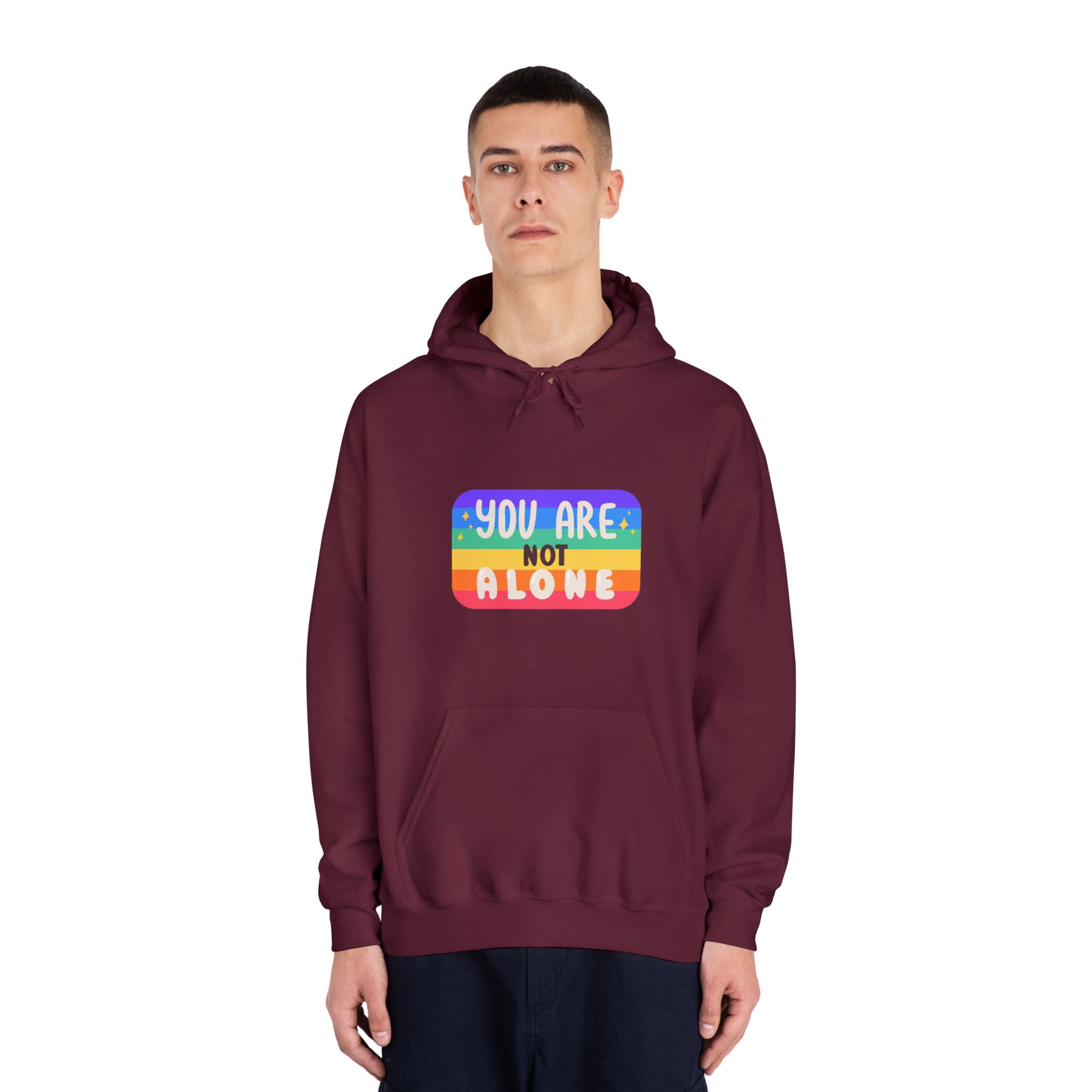 Lgbt Sticker Pack White Background Lgbtq Set Symbol Lgbt Pride Community Rainbow Elements Vector Hand Draw Illustration Hand Drawn Lettering (2) Unisex Dryblend Hooded Sweatshirt - Image 19