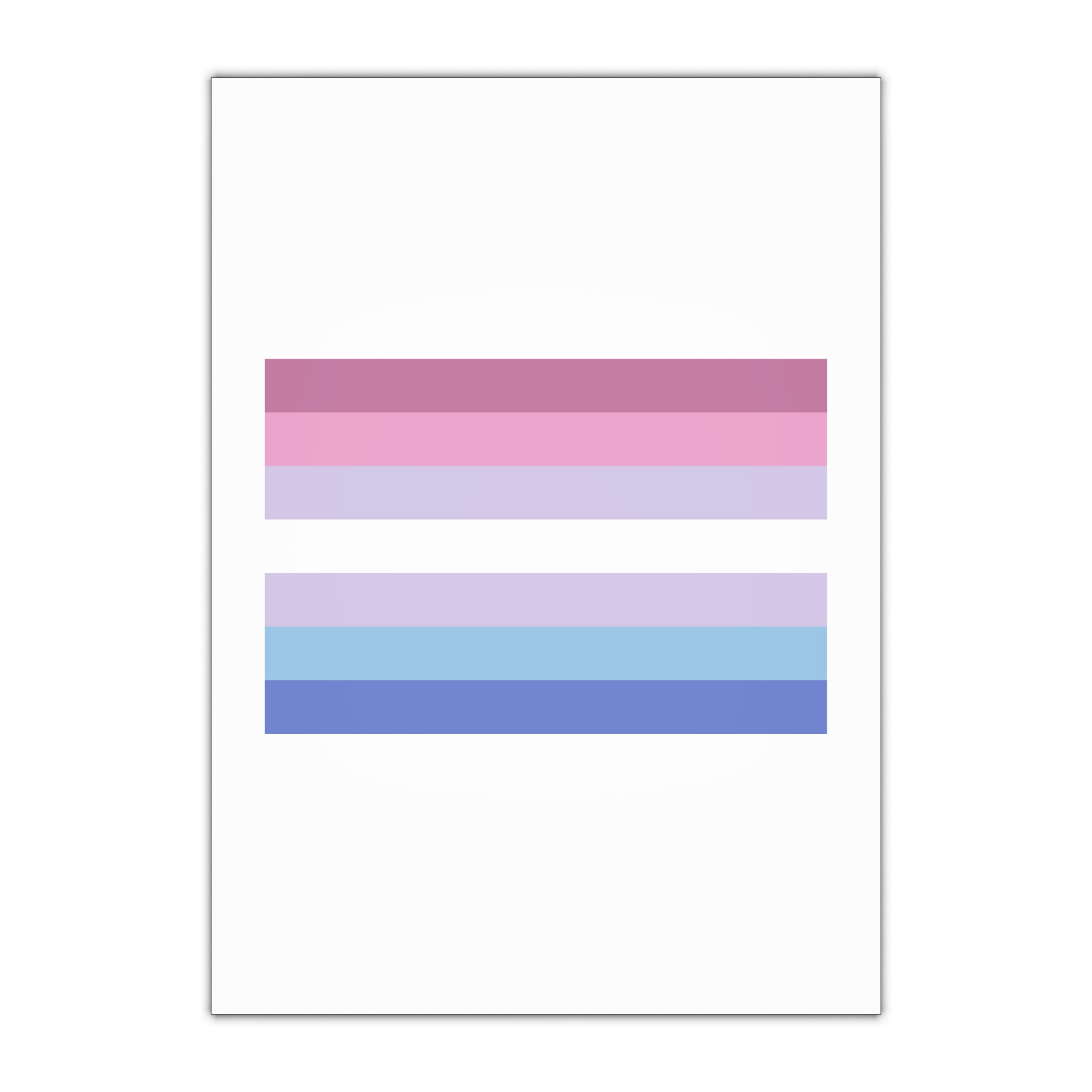 Bigender F Gift Wrapping Paper Sheets 1pc