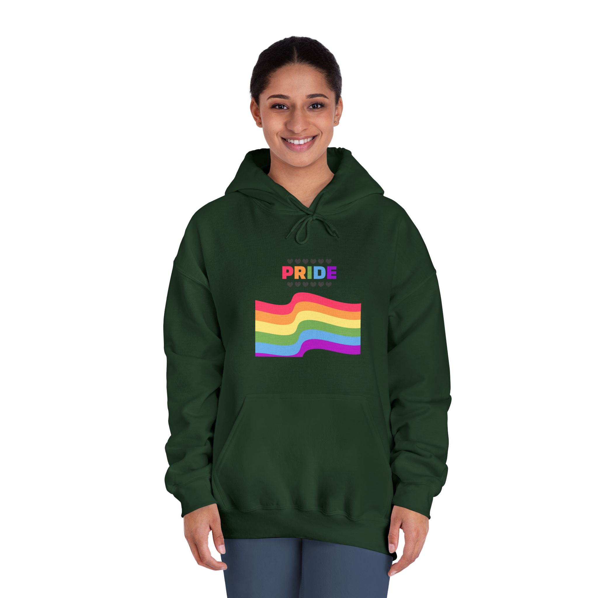 Pride Background With Flag Lgbtq Pride Unisex Dryblend Hooded Sweatshirt - Image 24