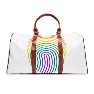 Finger Print Rainbow Pride Love Illustration Waterproof Travel Bag