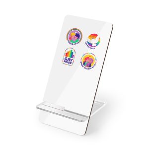 Flat Labels Collection Pride Month Celebration (1) Mobile Display Stand For Smartphones