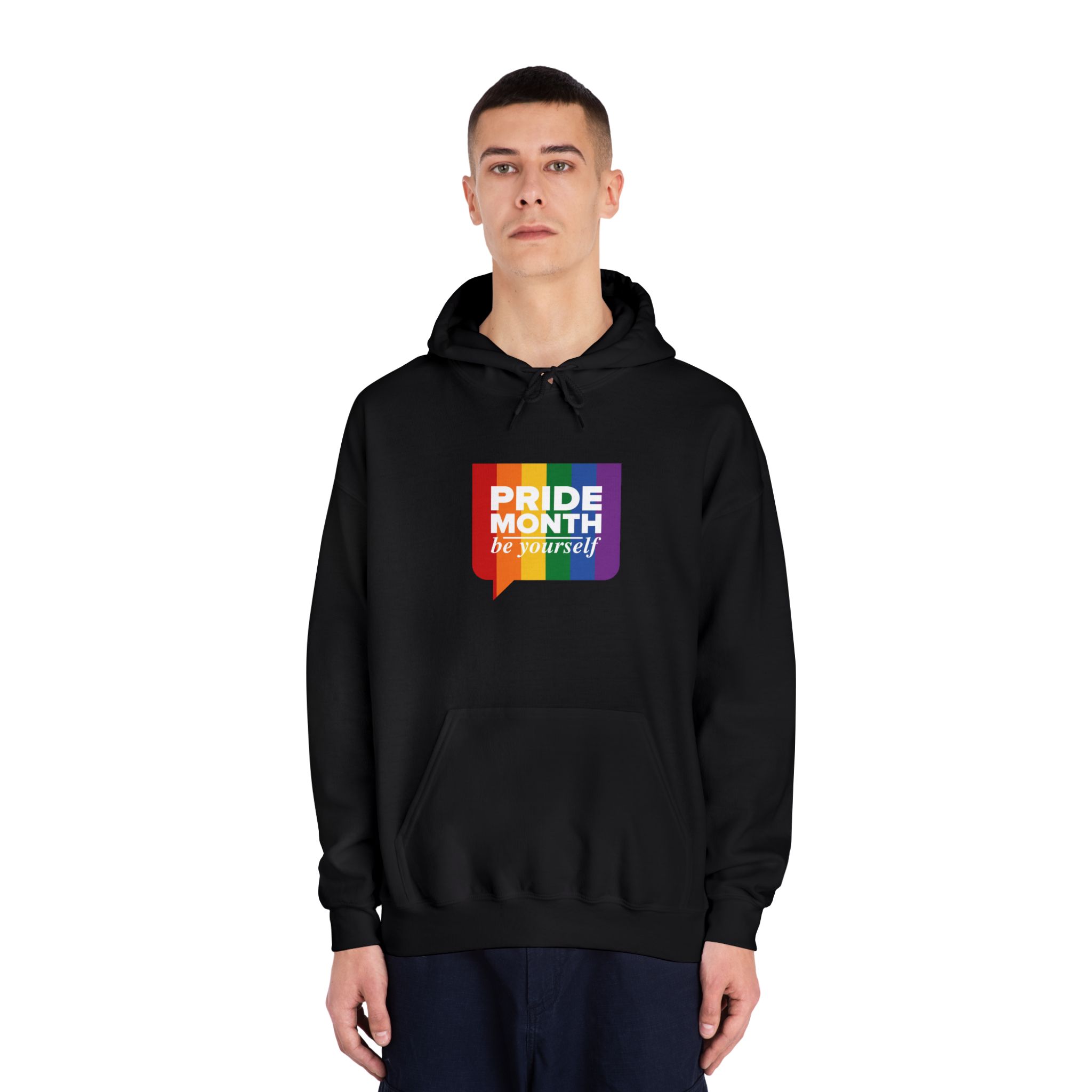 Lgbt Pride Month June Lgbt Flag Rainbow Flag Love Concept Vector Illustration Poster (1) Unisex Dryblend Hooded Sweatshirt - Image 11