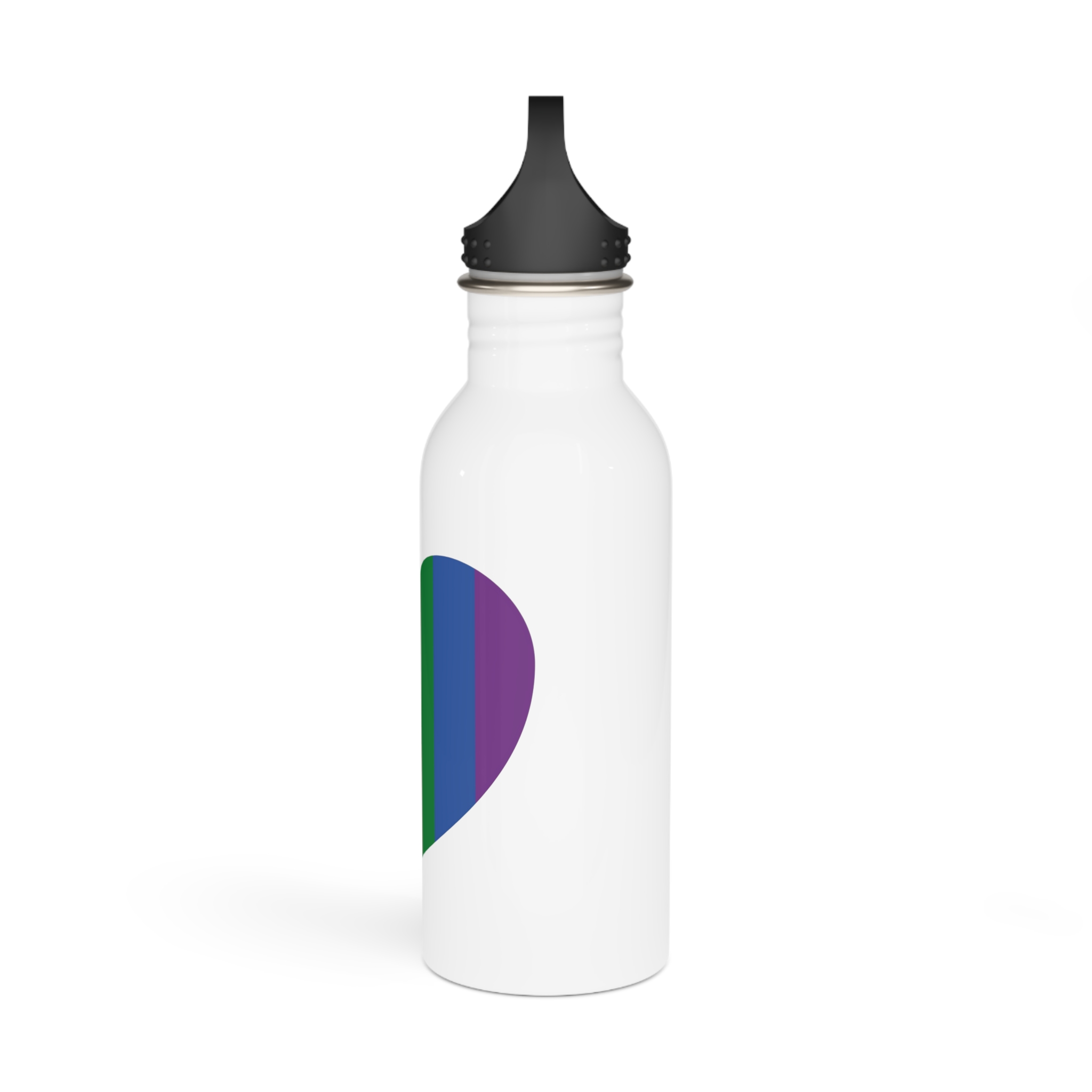 Lgbt Pride Month June Lesbian Gay Bisexual Transgender Lgbtq Flag Rainbow Vector(4) Stainless Steel Water Bottle - Image 4