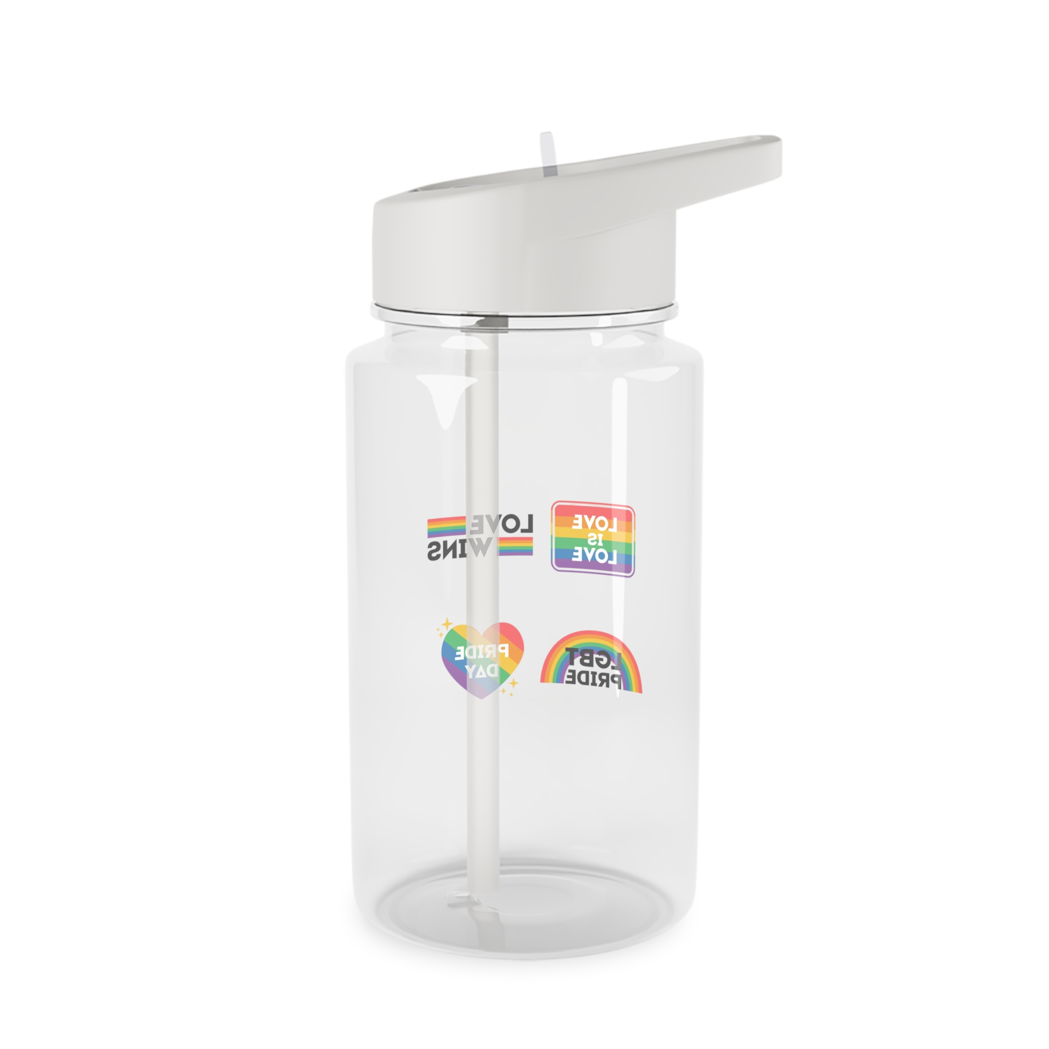 Pride Day Label Collection Design Tritan Water Bottle - Image 2