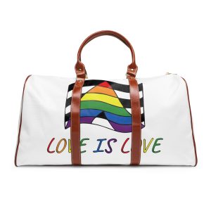 Colorful Straight Ally Pride Flag Happy Pride Day Lgbtq Community Pride Month Vector Hand Drawn Doodle Posters Stickers Logo Cards Waterproof Travel Bag