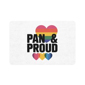 Pan Proud T Shirt Design Isolated White Background 2 Pet Food Mat 12x18