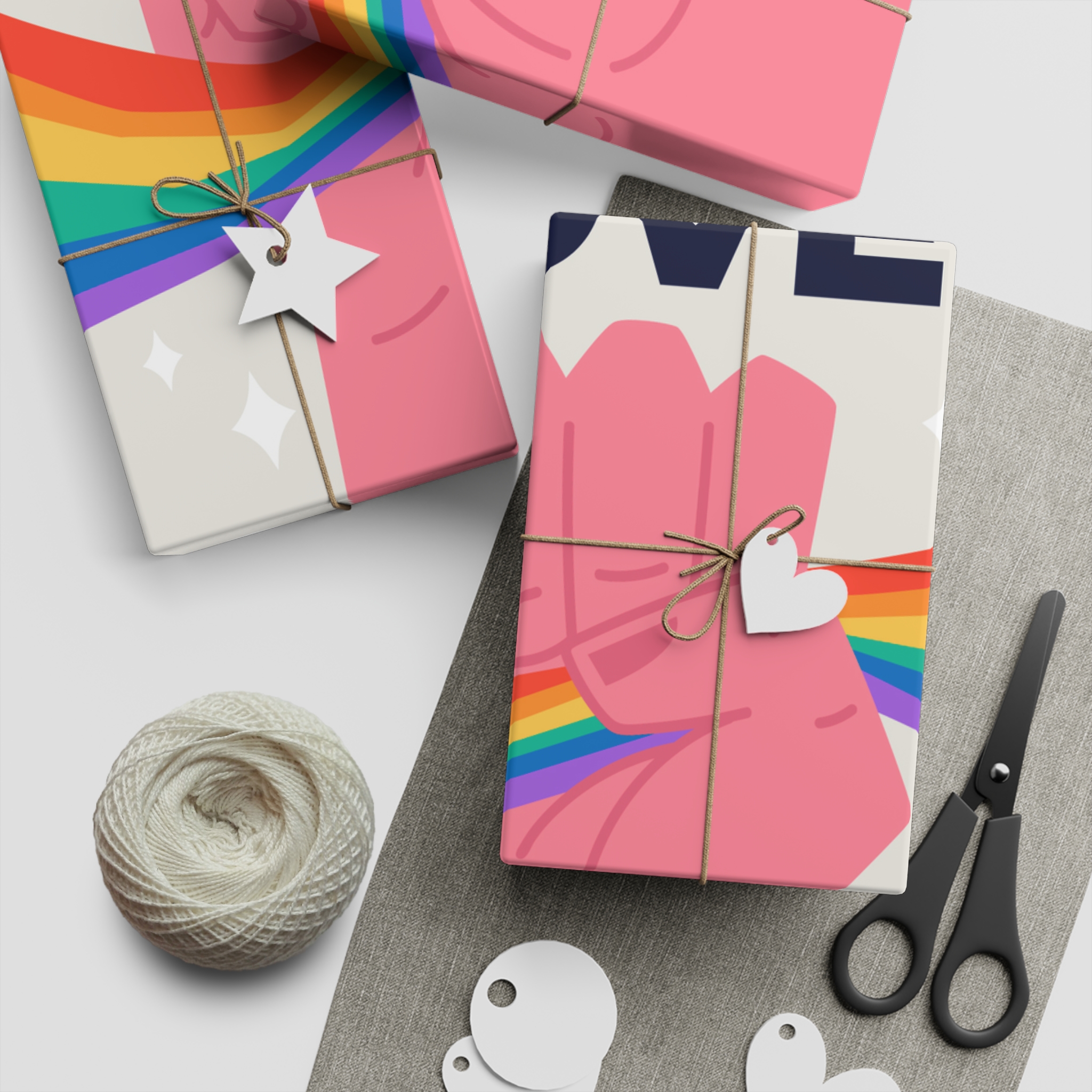 Happy Pride Day Concept Gift Wrapping Paper Sheets 1pc - Image 5