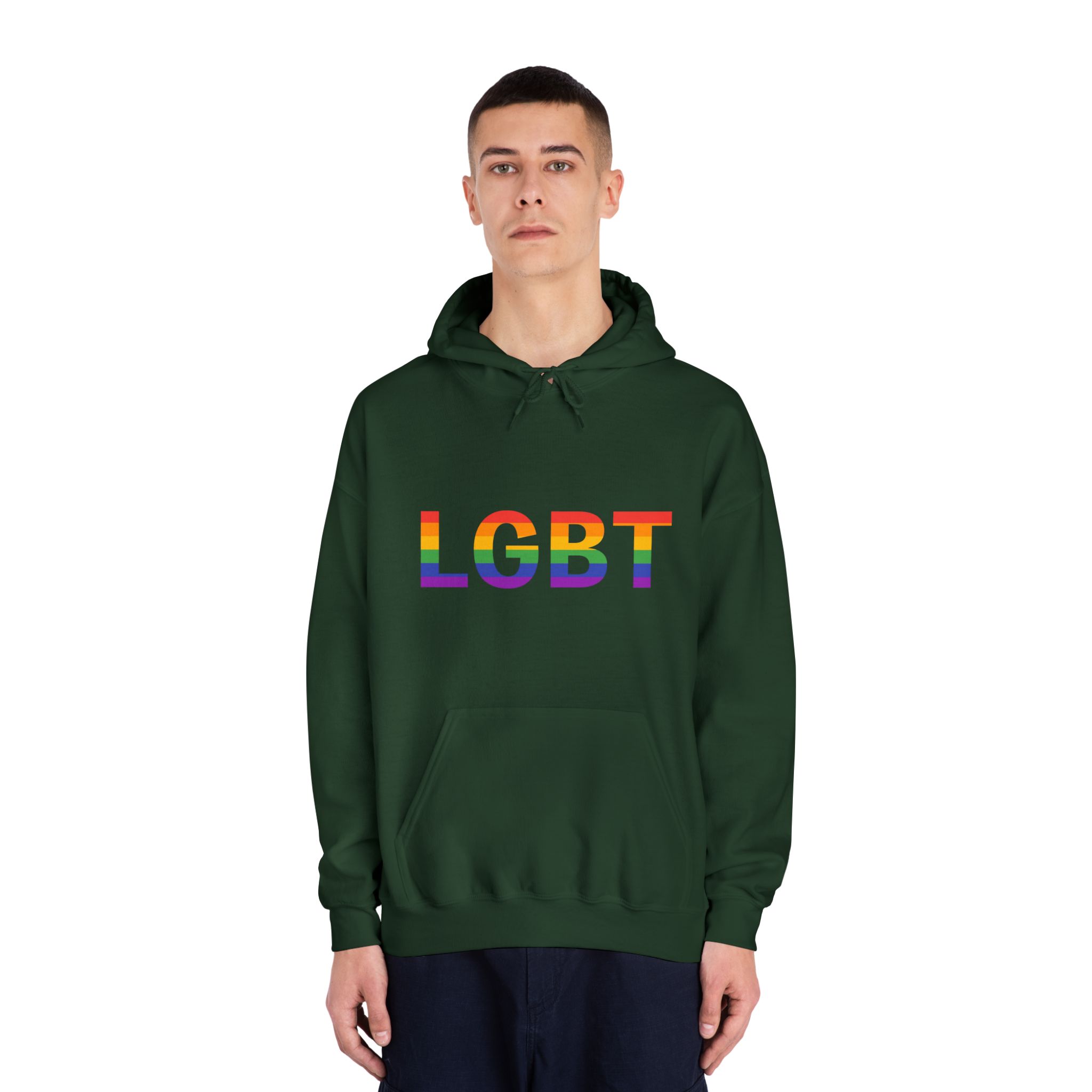 Lgbt Rainbow Colors Lgbt Logo Unisex Dryblend Hooded Sweatshirt - Image 23