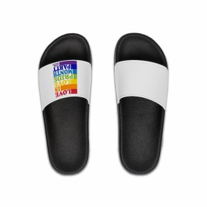 Love Is Love Pride Month Party Poster Flyer Social Media Post Design Mens Slide Sandals