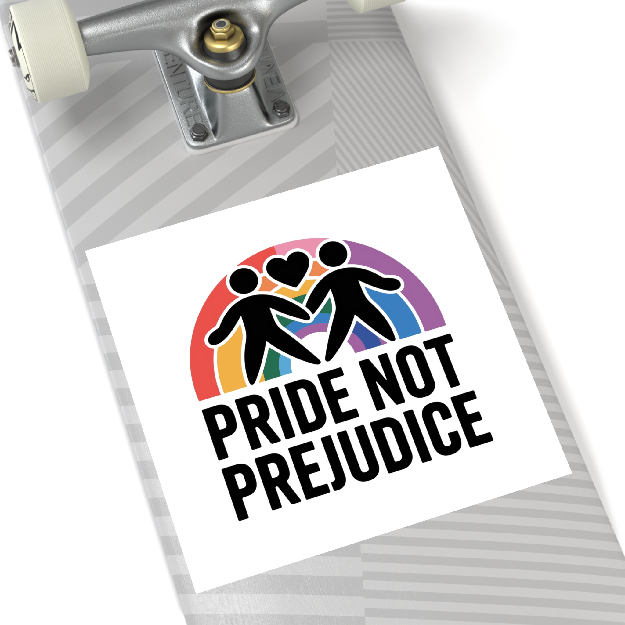 Pride Prejudice T Shirt Design Isolated White Background Laminate Stickers Square - Image 52