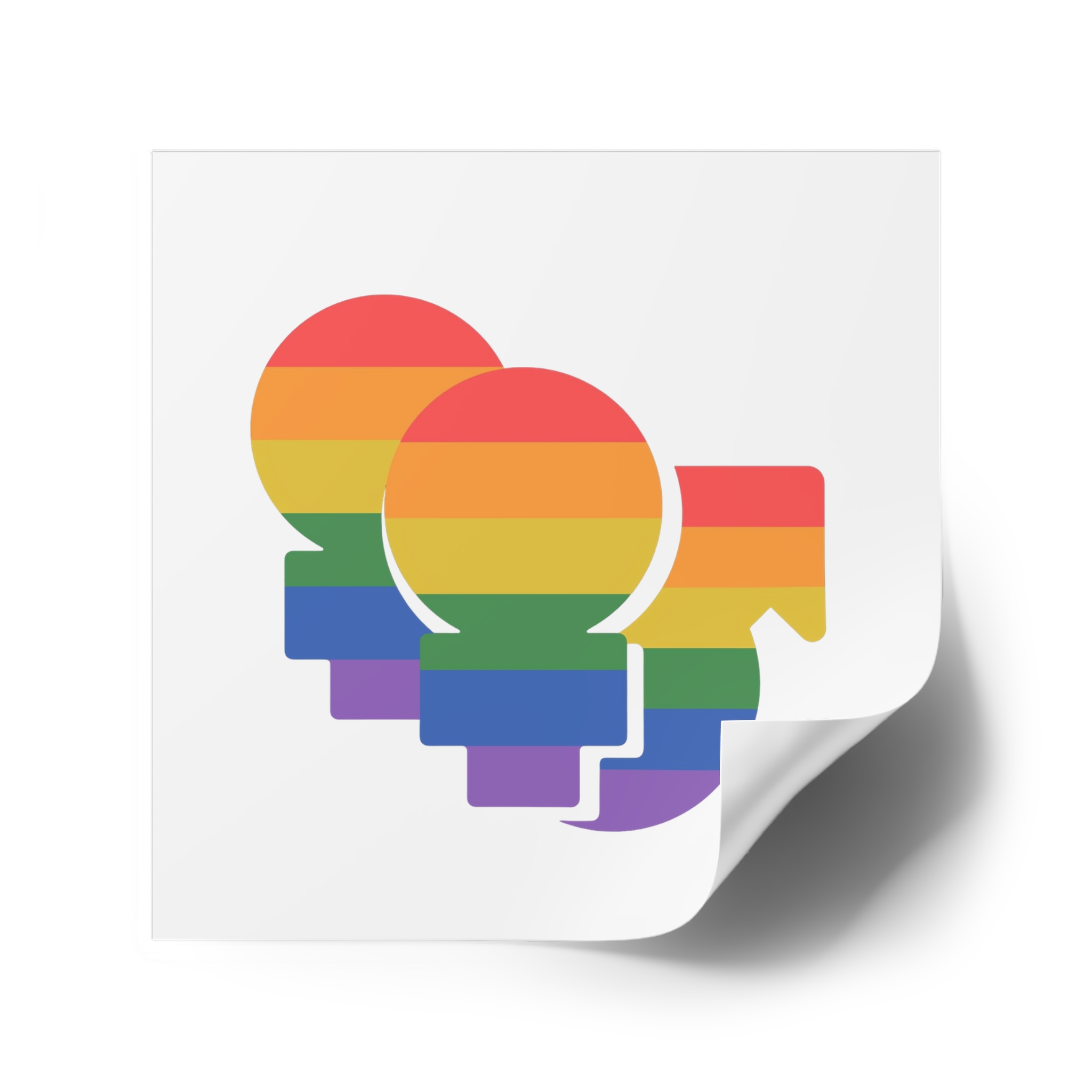 Lgbt Icon Isolated Black Background Diversity Human Right Concept Lgbt Community Vector Flat Illustration Poster Card Banner Laminate Stickers Square - Image 34