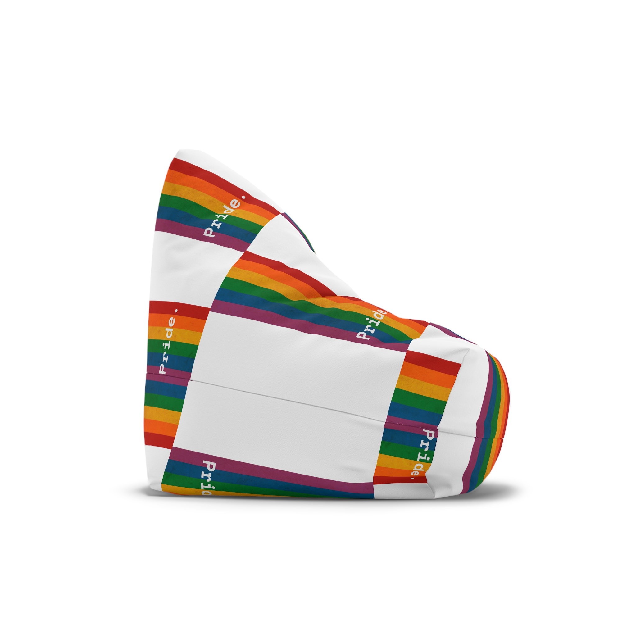 Poster With Rainbow Pride Concept Bean Bag Chair Cover - Image 3