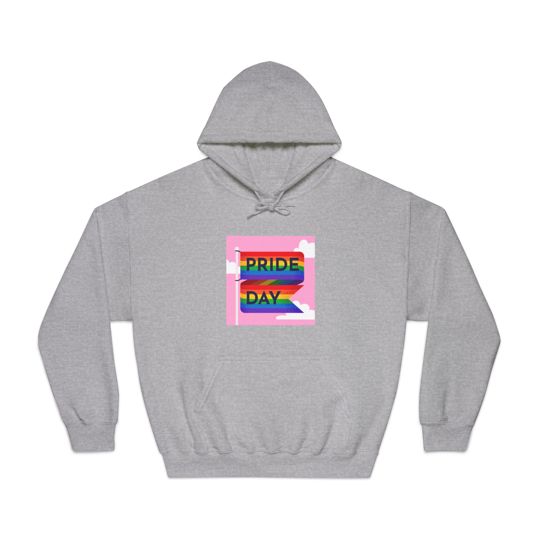 Pride Day Flag Illustration Unisex Dryblend Hooded Sweatshirt - Image 13
