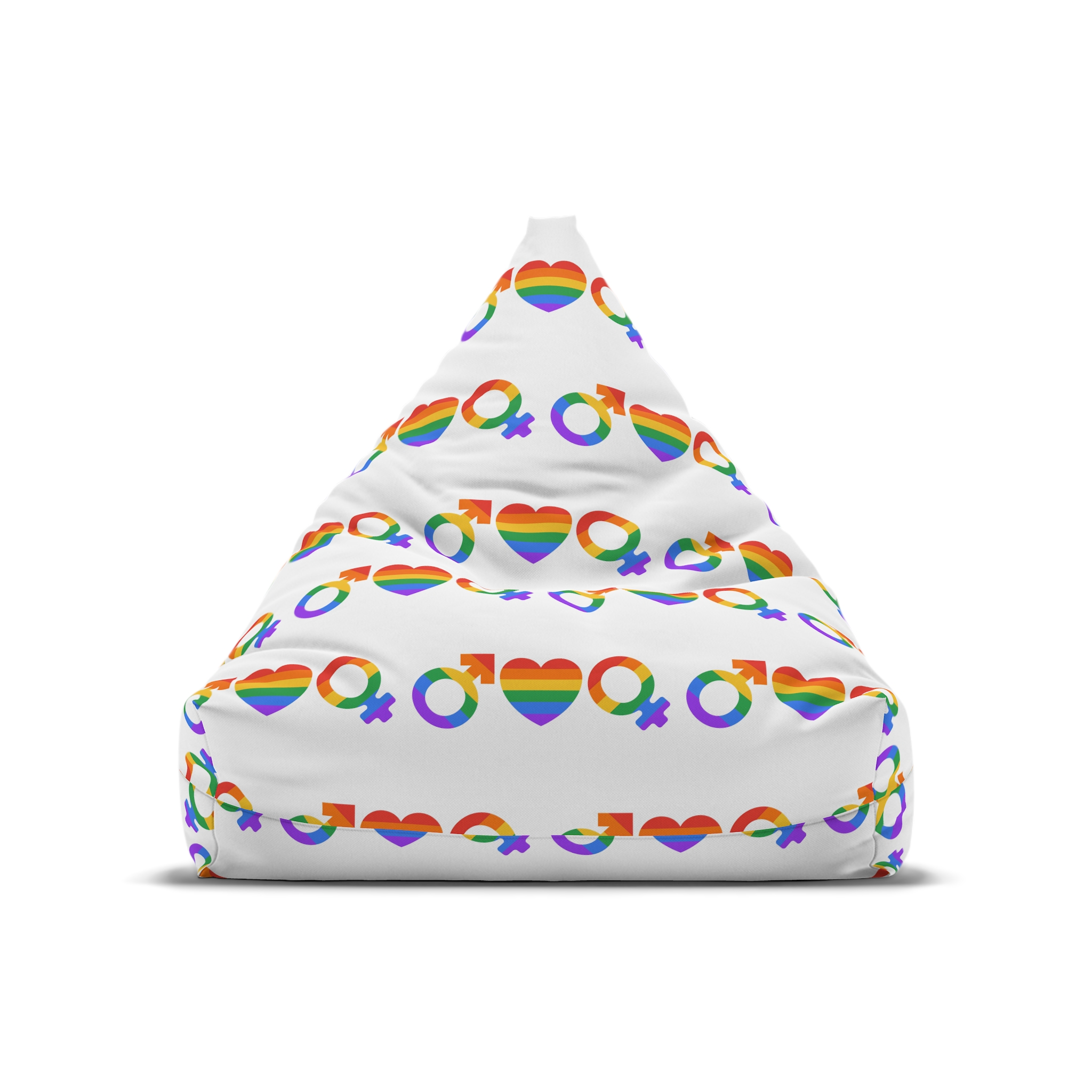 Lgbt Pride Month June Lesbian Gay Bisexual Transgender Lgbtq Flag Rainbow Vector(2) Bean Bag Chair Cover - Image 5
