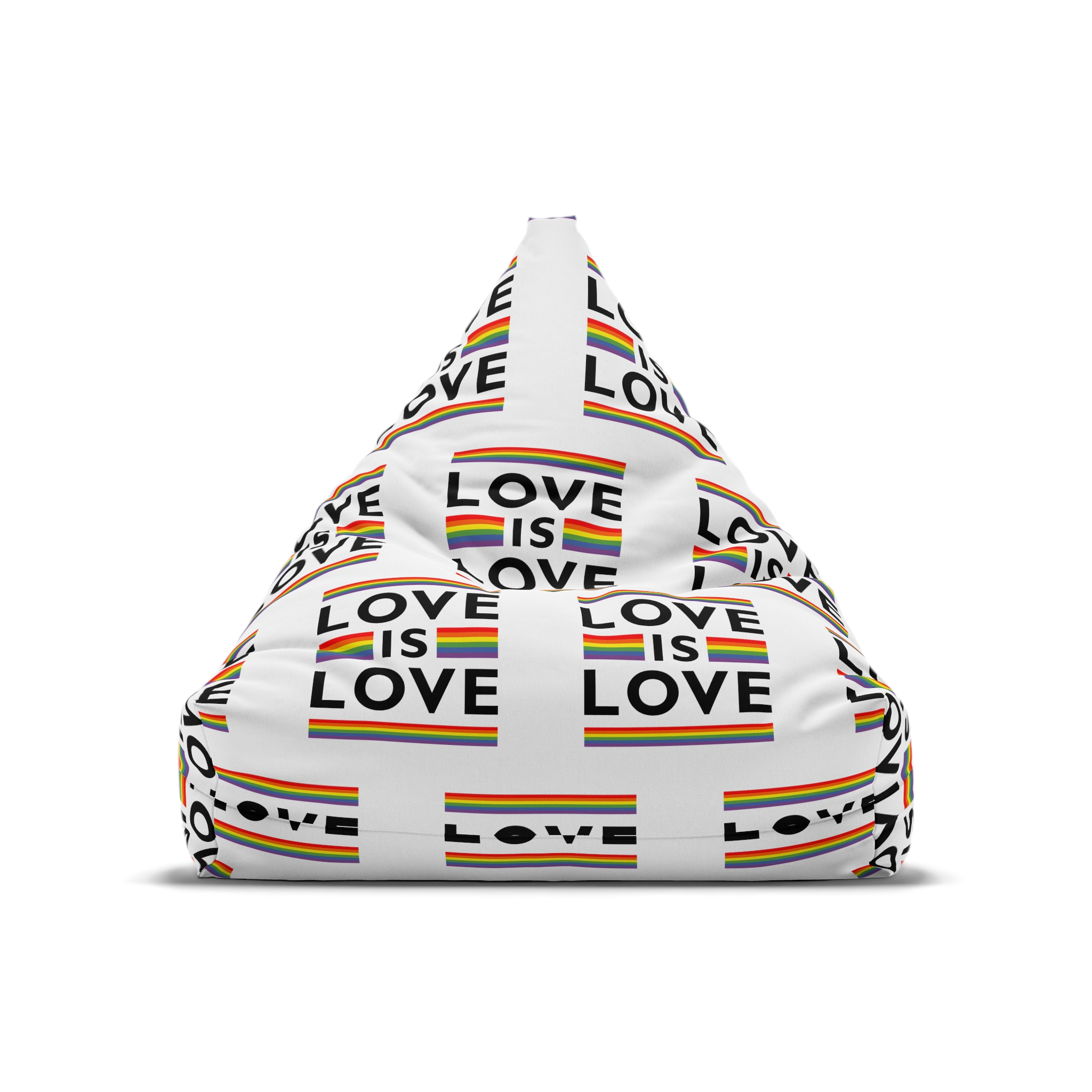 Love Is Love Lgbt Flag Symbol Pride Month Symbol Bean Bag Chair Cover - Image 5