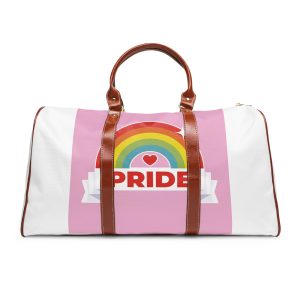 Flat Lgbt Pride Month Logo Template Waterproof Travel Bag
