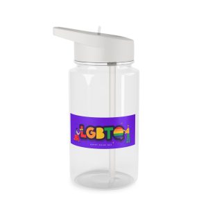 Lgbtq Community Banner Design With Illustration Gay Couple Tritan Water Bottle