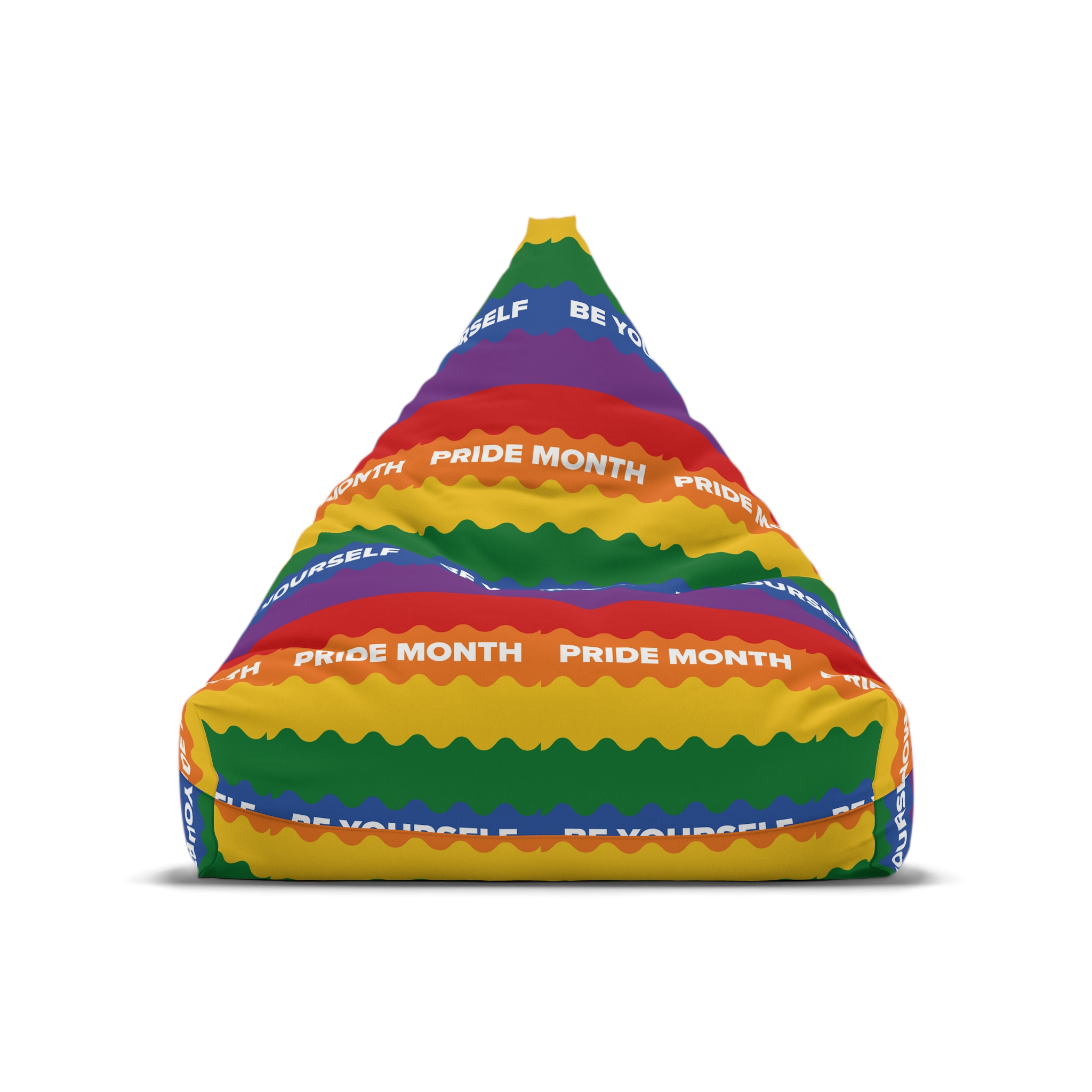 Lgbt Pride Month June Lesbian Gay Bisexual Transgender Lgbtq Flag Rainbow Vector Bean Bag Chair Cover - Image 5