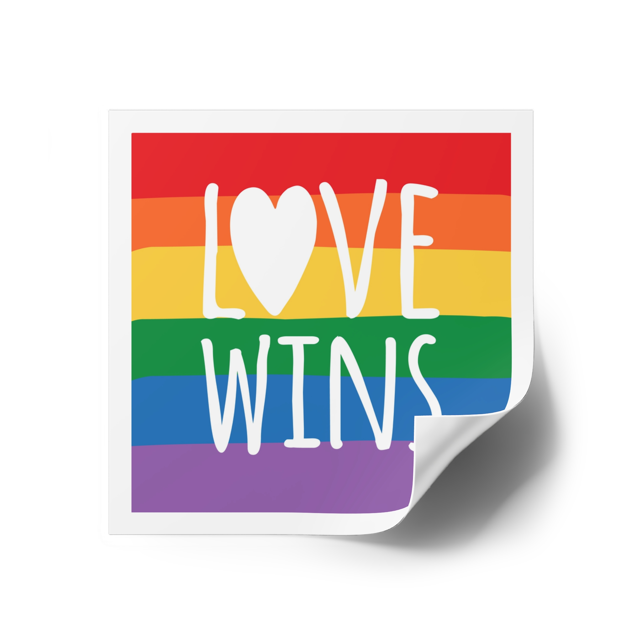 Lovewins Heart Hd 2 Laminate Stickers Square - Image 18