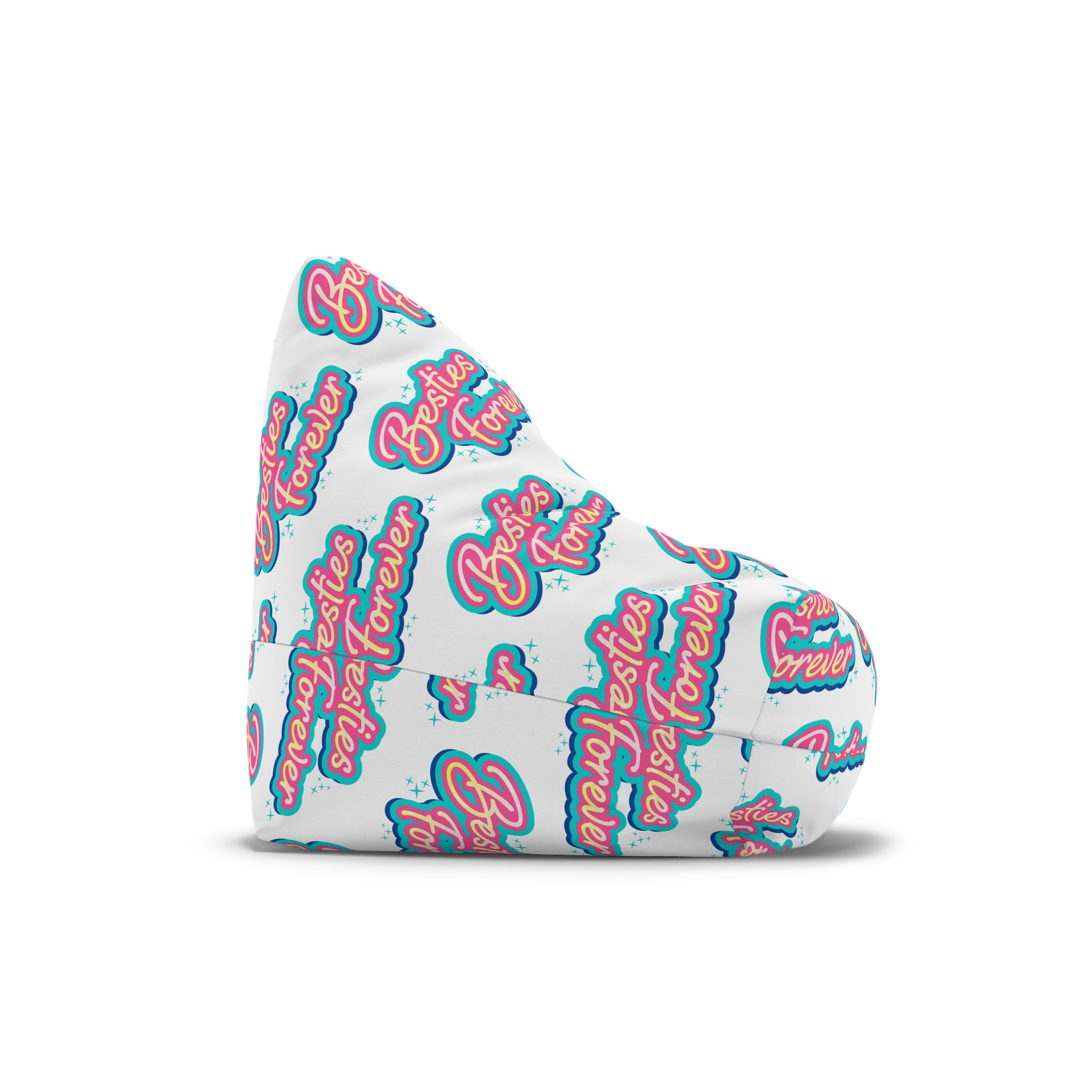 Besties Forever Lettering Logo Bean Bag Chair Cover - Image 3