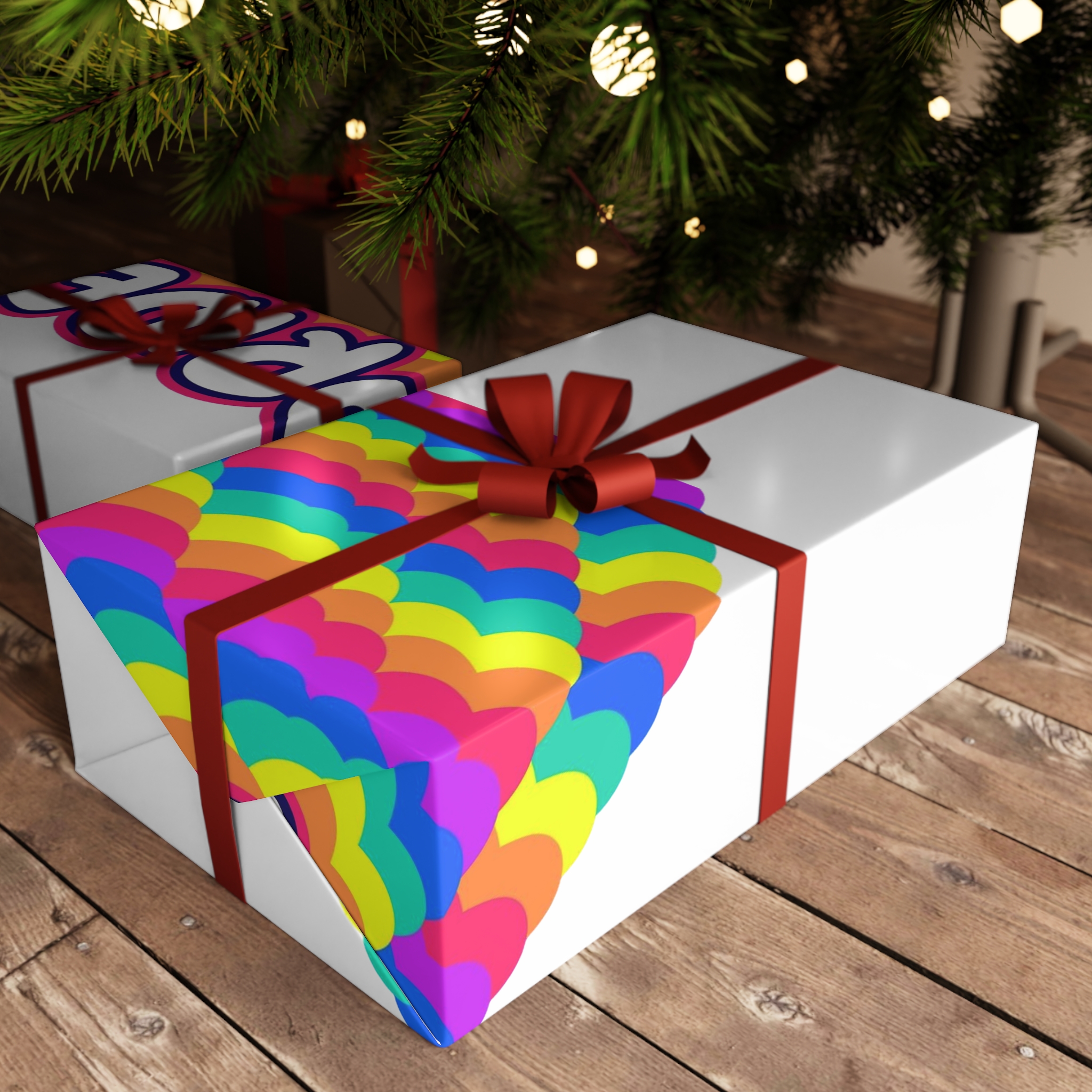 Pride Text Lettering Pride Month Celebration Poster Gift Wrapping Paper Sheets 1pc - Image 3