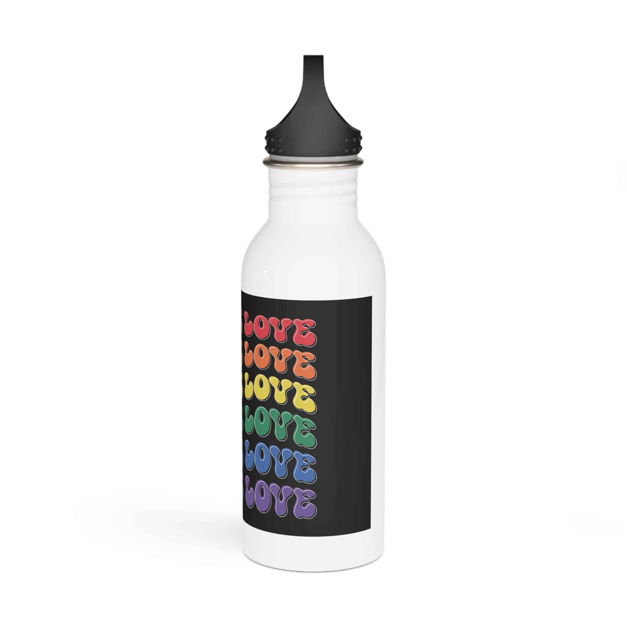 Pride Lgbtq Gay Typography Vector Tshirt Design(8) Stainless Steel Water Bottle - Image 4