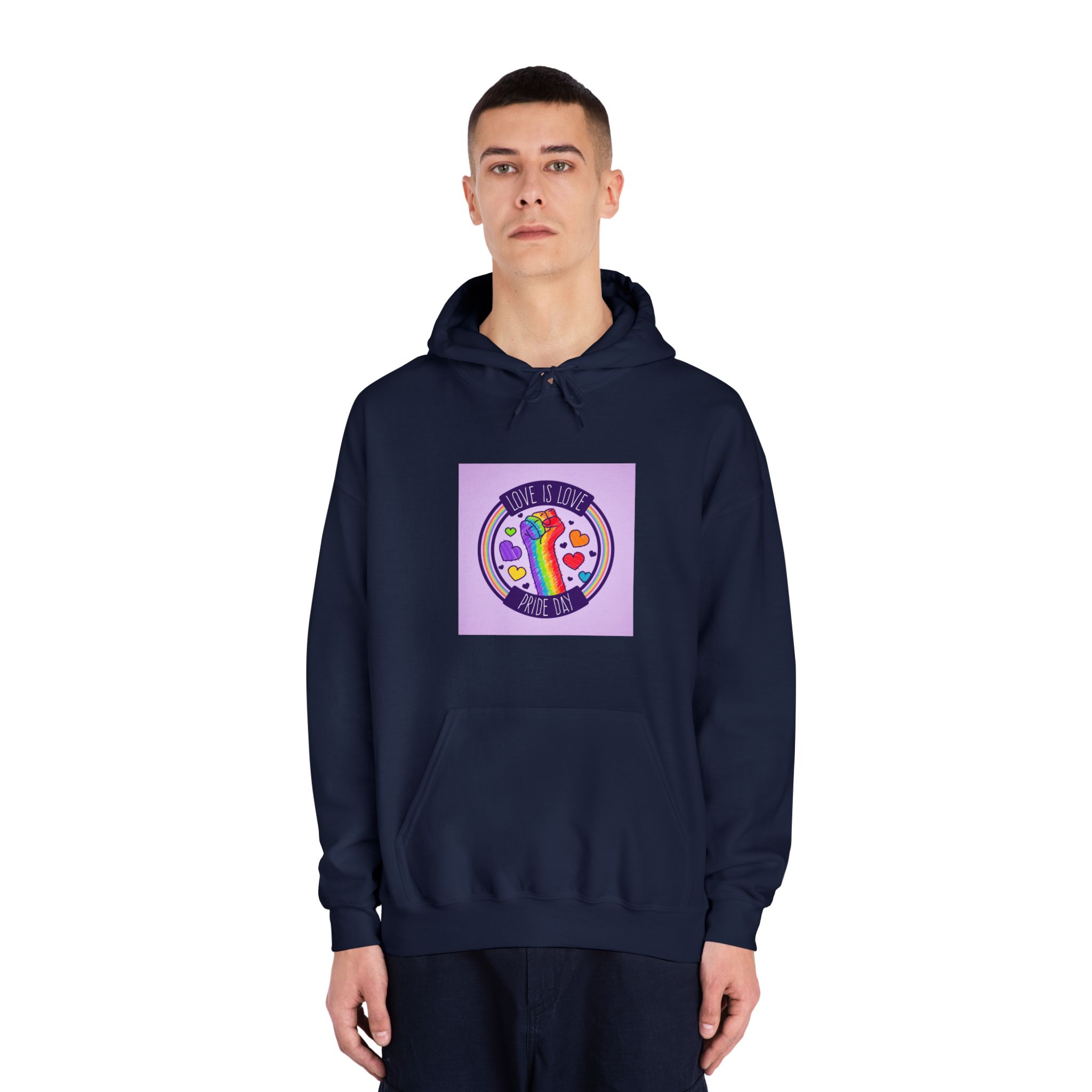 Pride Day Event Concept Unisex Dryblend Hooded Sweatshirt - Image 31