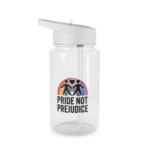 Pride Prejudice T Shirt Design Isolated White Background Tritan Water Bottle