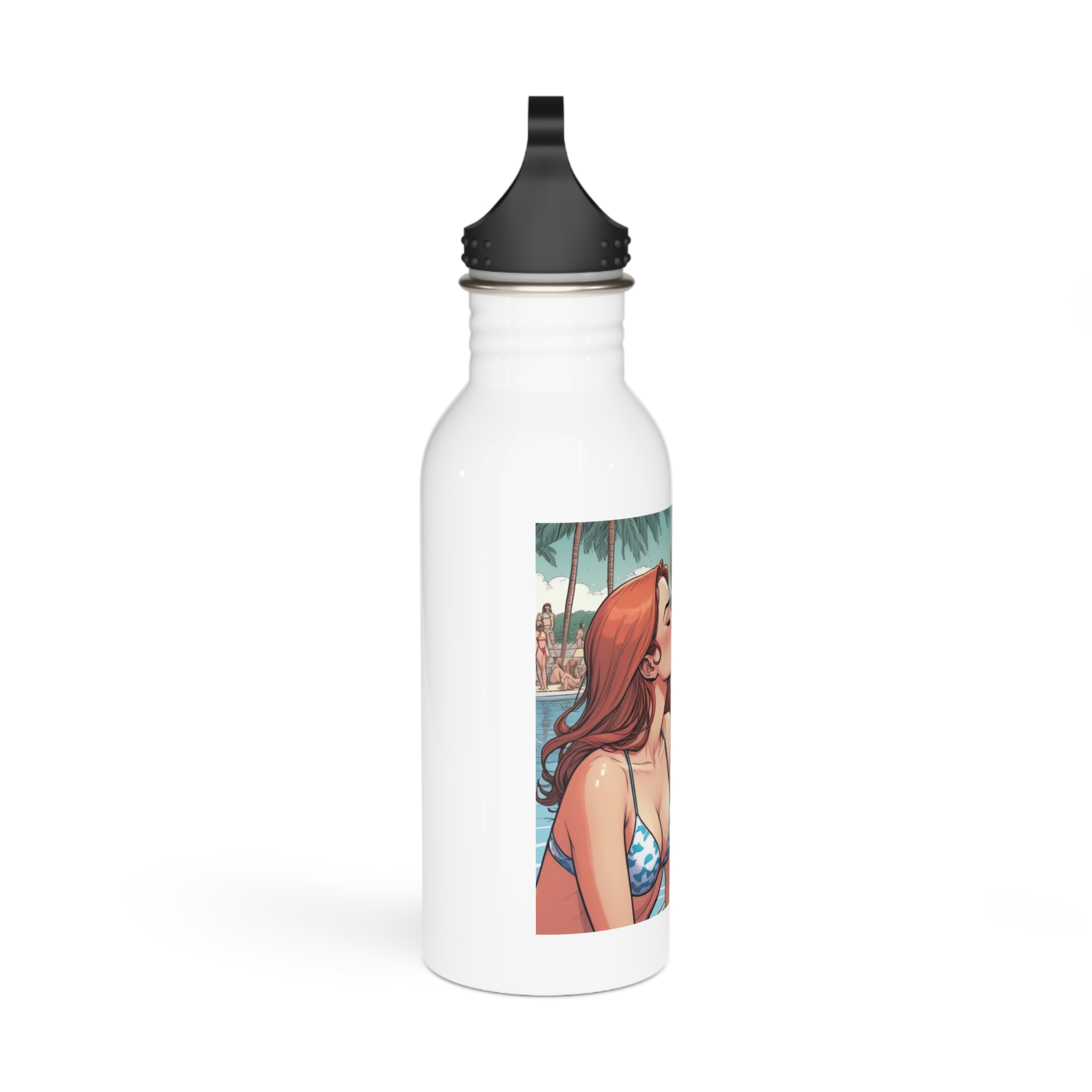 Lesbian Pride Design 4C84D6 Stainless Steel Water Bottle - Image 2