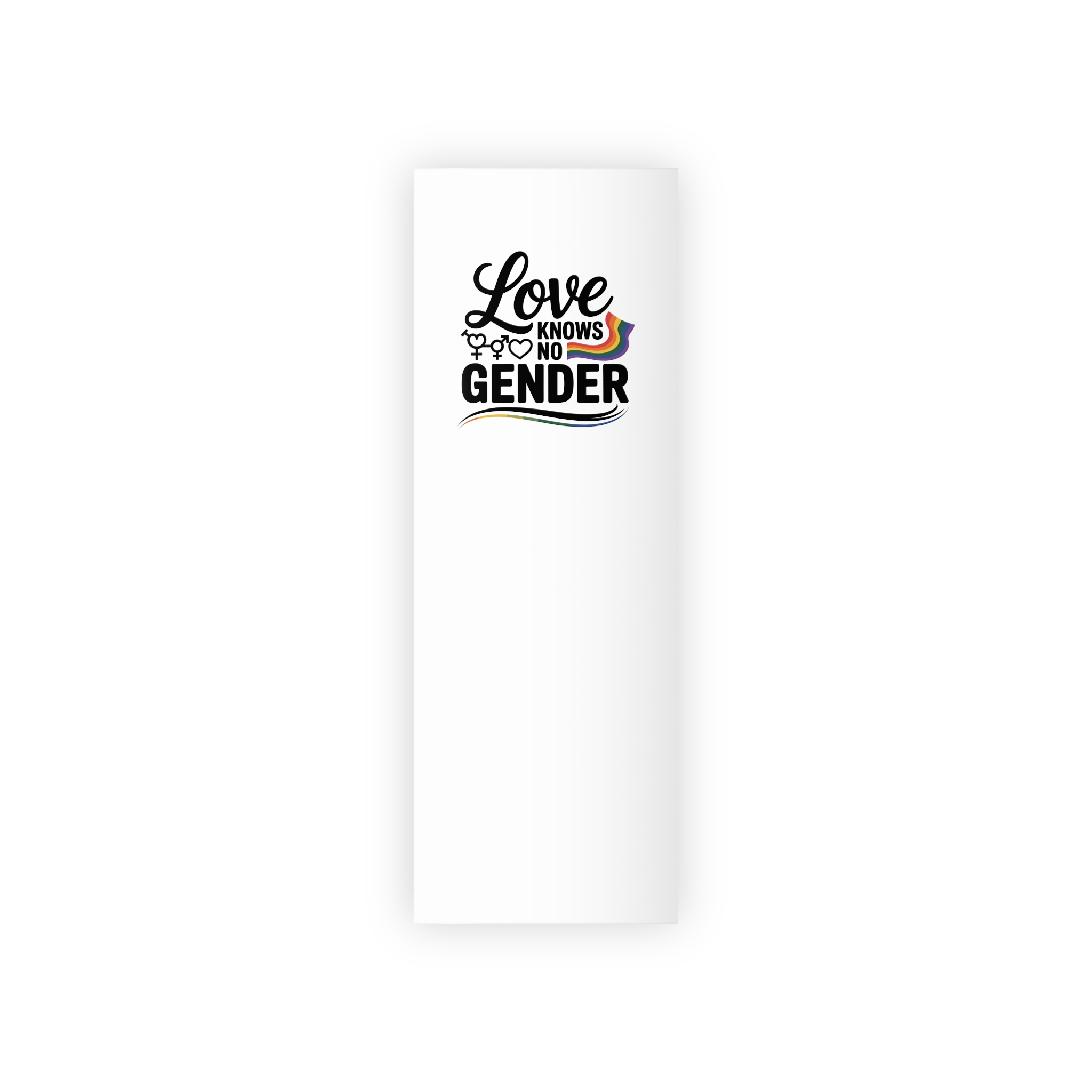 Love Knows No Gender T Shirt Design Isolated White Background Gift Wrapping Paper Rolls 1pc - Image 5