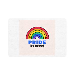 Flat Lgbt Pride Month Logo Template(1) Pet Food Mat 12x18