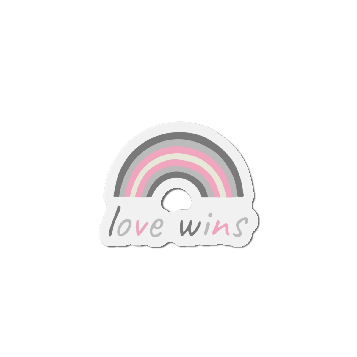 Colorful Rainbow Shape Demigirl Pride Flag Happy Pride Day Lgbtqia Community Pride Month Vector Hand Drawn Doodle Posters Stickers Logo Cards Die Cut Magnets - Image 13