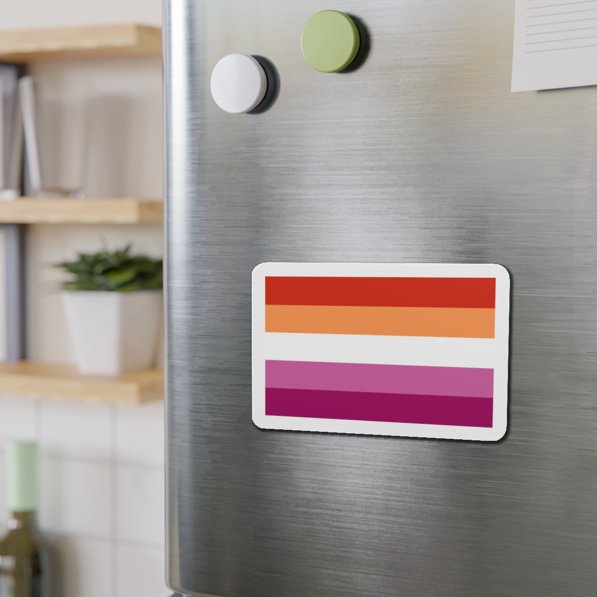 Lesbian Flag Die Cut Magnets - Image 12