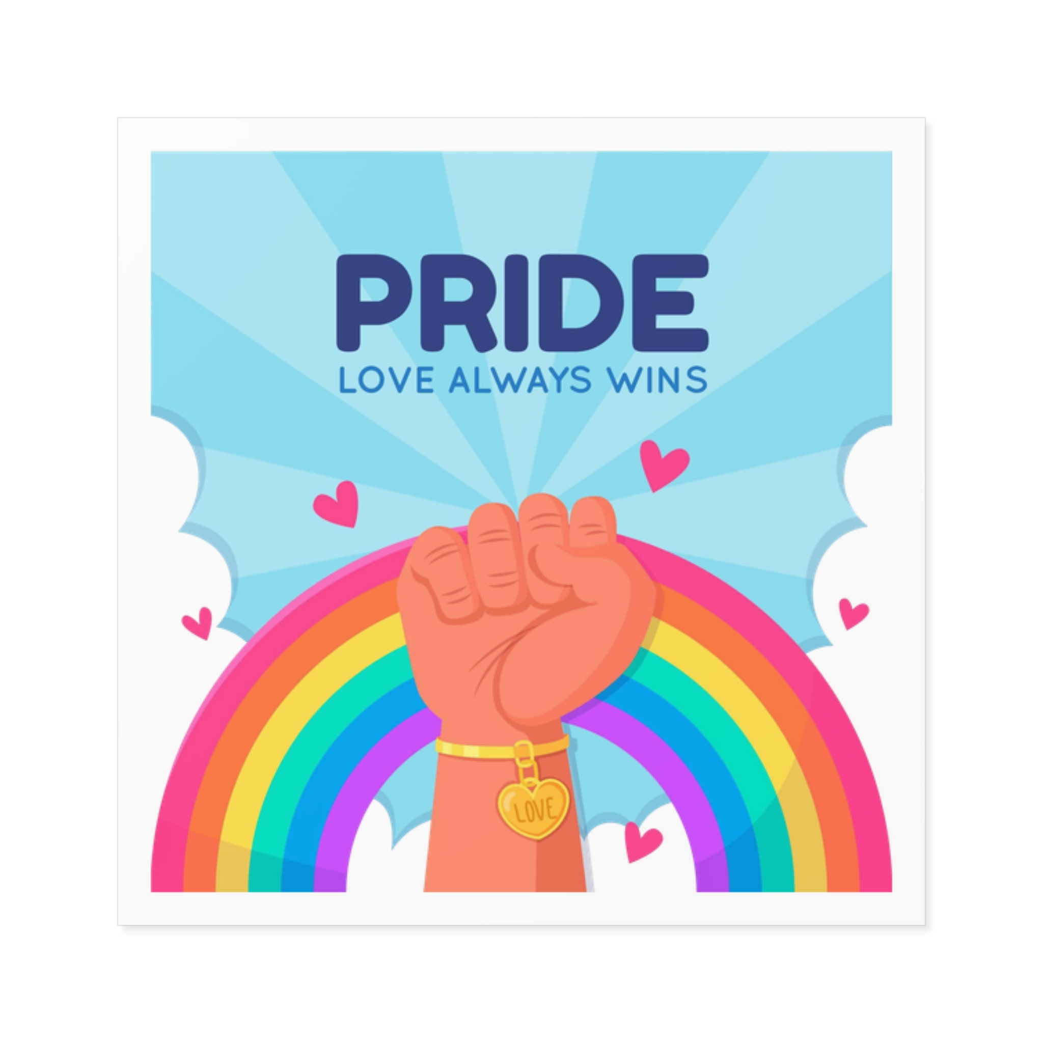 Pride Day Concept Laminate Stickers Square - Image 13