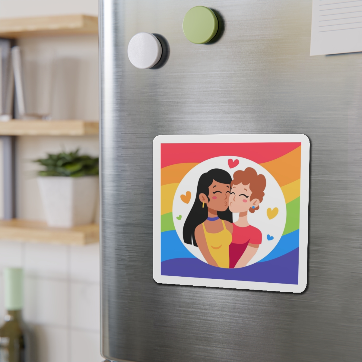 Lesbian Pride Design EF902A Die Cut Magnets - Image 12