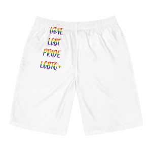 Lgbt Pride Month June Poster Card Banner Background Vector Illustration Mens Board Shorts Aop